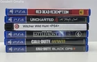Lot of 6 Boot Tested Assorted PlayStation 4 PS4 Games w/ Red Dead Redemption 2