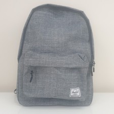 Image of Herschel Classic Backpack Grey Raven Crosshatch 24L School College Travel