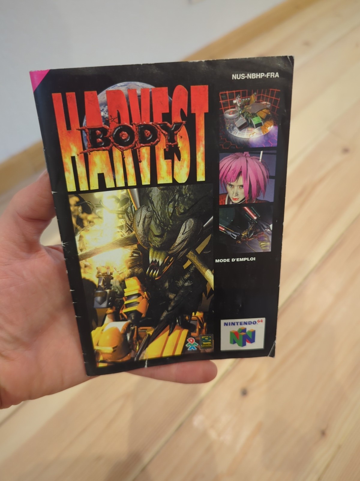 BODY HARVEST NOTICE SEULE 100% ORIGINALE NINTENDO 64 N64 PAL FR Mode D'emploi 