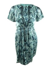 Elie Tahari Women's Dia Silk Dress (10, Ice Cap Multi) 190553740932