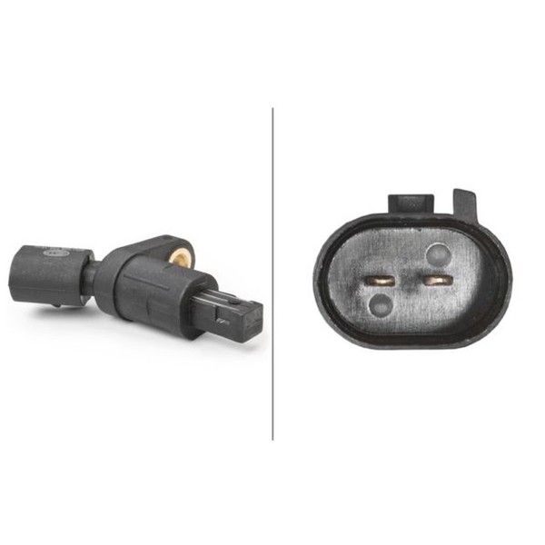 Sensor Raddrehzahl 2-Polig Induktivsensor Hella FüR U.A. VW Golf-image
