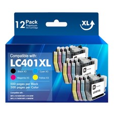 LC401XL Black Color Ink compatible for Brother MFC-J1010DW J1170DW J1012DW LOT