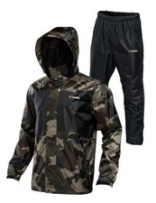 Waterproof Fishing Rain Suit for Men Rain gear Jacket  Large A-camouflage