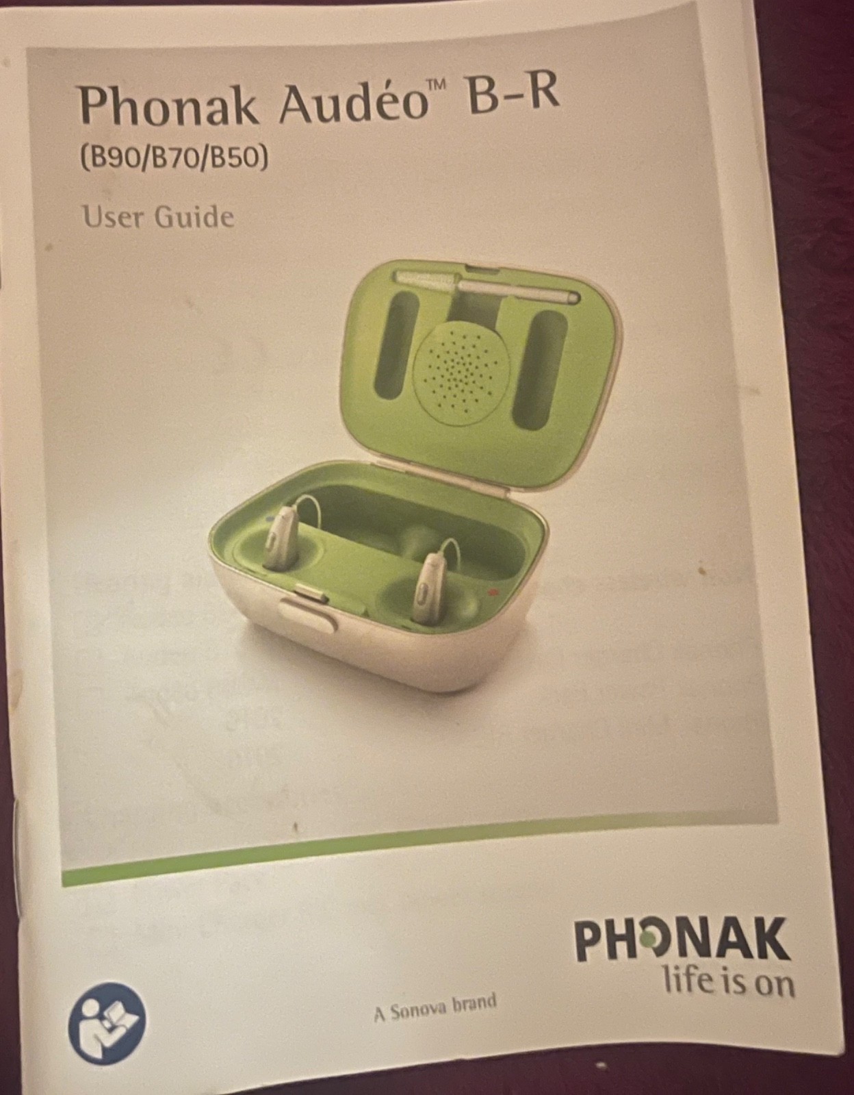 Phonak Audeo B90-R Hearing Aids Pair W/Charger UNTESTED LIGHTS UP