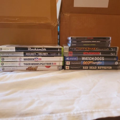 Xbox 360 and Playstation game lot (Metal Gear, God of War, Black Ops, Red Dead)