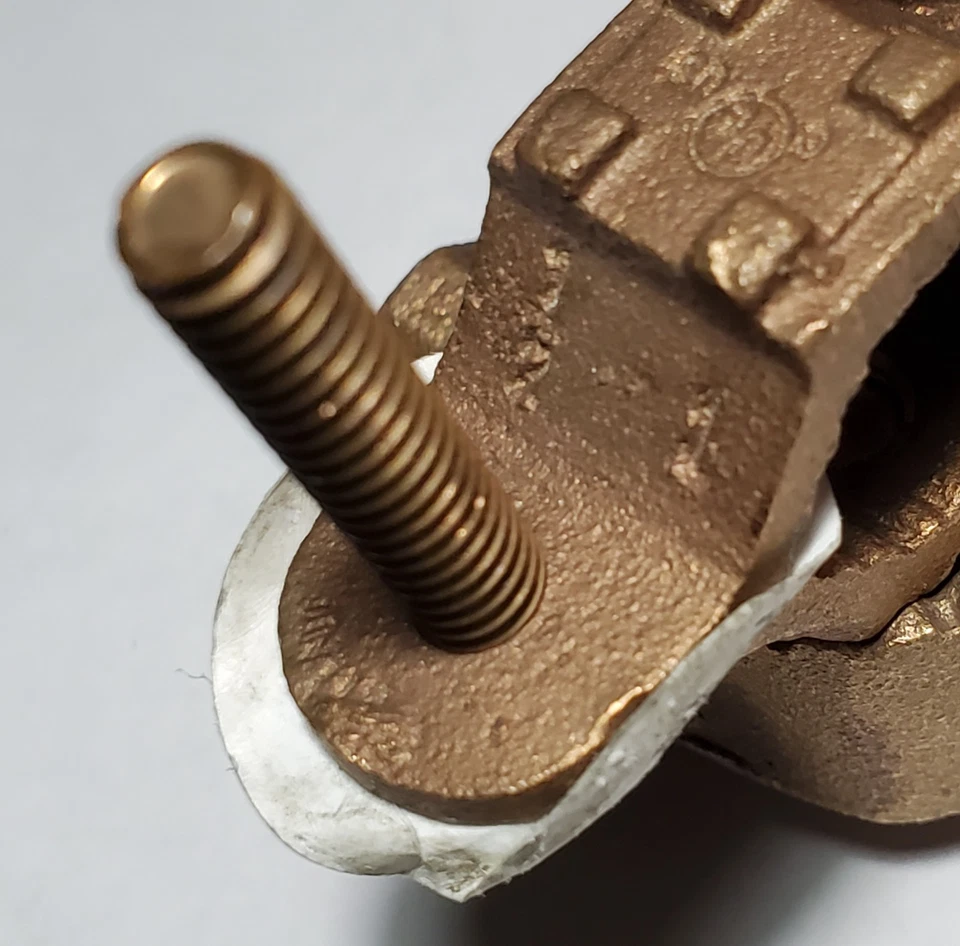 2-PACK Burndy C11HD4/0DB Cast Bronze Ground Clamp AWG #8-4/0 EMT & Ground ½-1" - Image 4 of 4