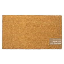 Welcome Doormats, Natural Coco Coir Mats with Non-Slip PVC Backing, Indoor Ou...