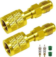 1 Pack Refrigerant Adapter,1/4" LH SAE Female Thread to 1/4 Number of Items: 1
