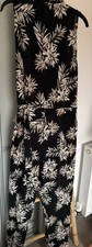 Image of NEW! WALLIS Palm Printed, belted V-Neck Jumpsuit, size 14