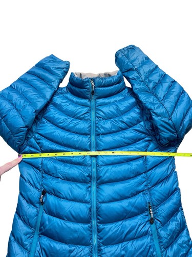 Doudoune L.L.Bean Ultralight 850 Down, Femme M, Bleue, Avec Taches Mais Fonctionnelle