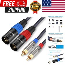 RCA to XLR Cable - Dual RCA Male to Dual XLR Male HiFi Audio Cable, 6.6 Feet,...