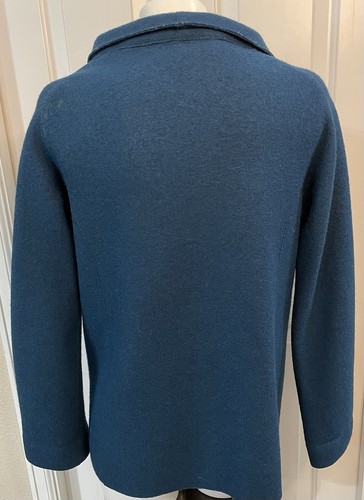 Beyond Threads Coat Womens Small Teal Alpaca Wool Made in Peru - Picture 8 of 11