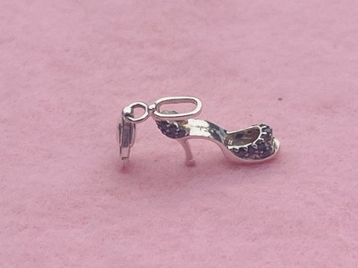 Thomas Sabo Silber & Schwarz CZ High Heel Schuh Anhänger