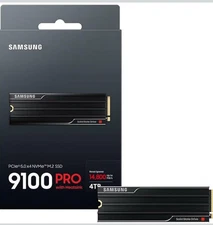 SAMSUNG 9100 PRO 4TB M.2 2280 PCIe 5.0x4 NVMe SSD w/Heatsink MZ-VAP4T0CW OPEN BX