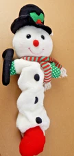 Vintage KIds II 1996 Snowman musical crib pull down toy Hanging Christmas Baby