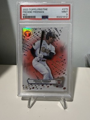 2023 Topps Pristine Freddie Freeman #279 Red Refractor /5 PSA 9 Mint