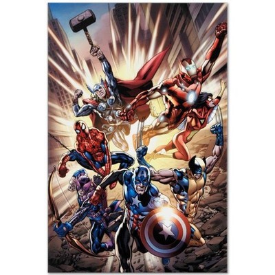 Marvel Comics ''Avengers #12.1'' Numbered Limited Edition Giclee on Canvas by Brya