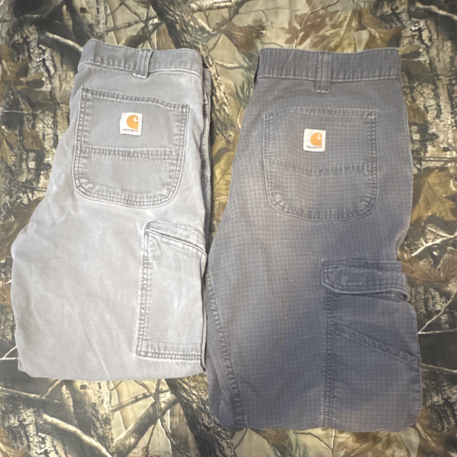 Carhartt Relaxed Fit Work Pants Gray 33x32 Men’s Made in Nicaragua Durable 