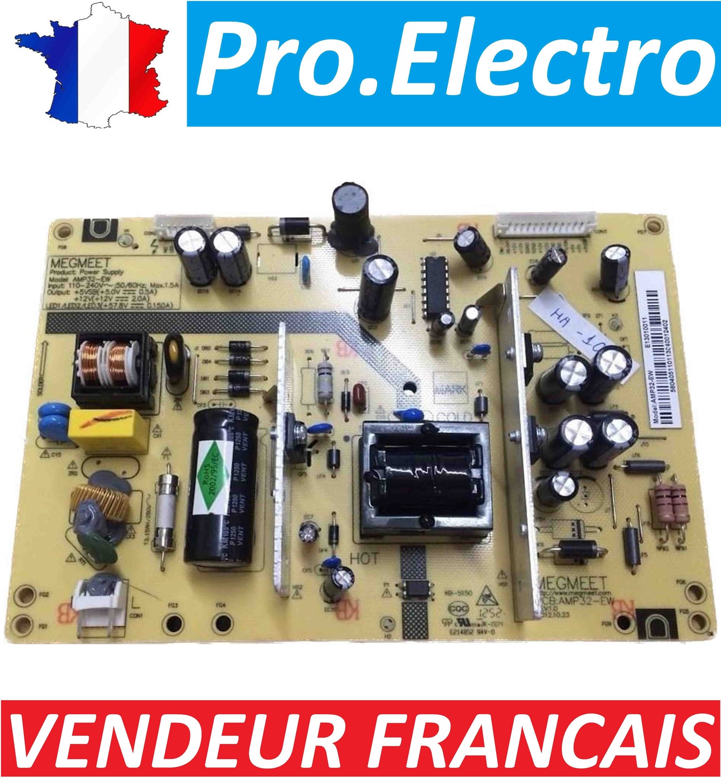 Alimentation TV Haier LE32A650CF module de remplacement AMP32-EW pour réparation et maintenance