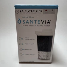 NEW Santevia MINA Replacement Water Filter - Mineralized Alkaline Water