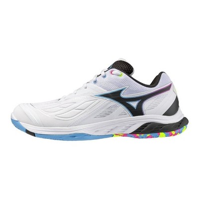 MIZUNO Wave Fang 2 FIT 71GA2312 45 White Blue Width 2E Badminton