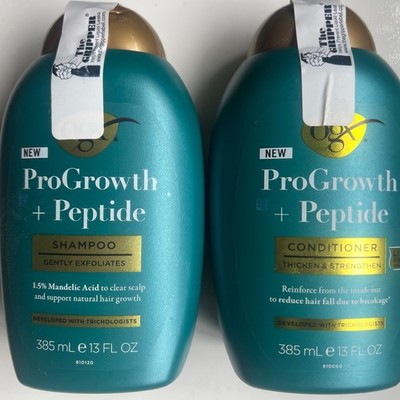 2-Pack,OGX ProGrowth plus Peptide Shampoo And Conditioner 13oz In Each