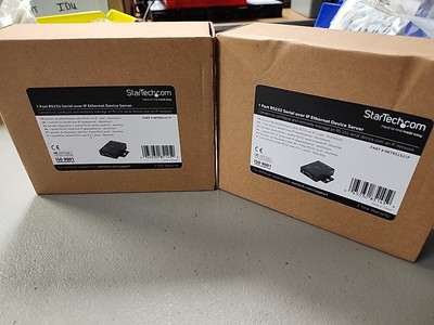 StarTech.com NETRS2321P, 1 Port RS232 Serial over IP Ethernet Device Server (x2)