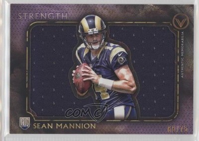 2015 Topps Valor Jumbo Relic Die-Cuts Strength 66/75 Sean Mannion Rookie RC 0v1