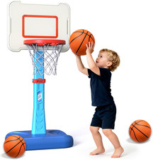 Toddler Basketball Hoop Indoor for Age 1 2 3, Adjustable Kids Basketball Hoop, M