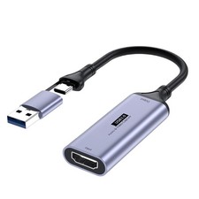 USB Video Capture Card Digital Converters USB Type C to HDTV Video Record