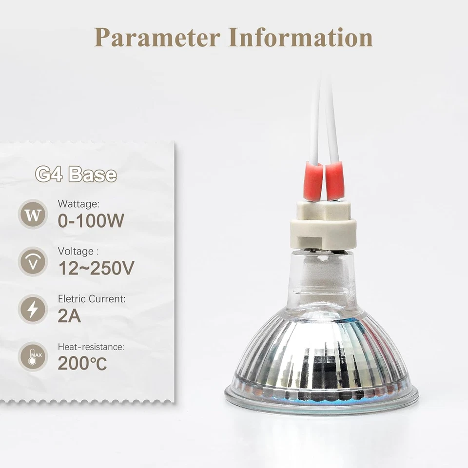 Dicuno G4, GU5.3 Bi-Pin Ceramic Base Socket, MR16, MR11 Halogen Incandescent LED - Image 4 of 4
