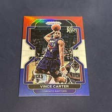 Vince Carter 2021-22 Panini Prizm Red, White, Blue Prizm Card #246