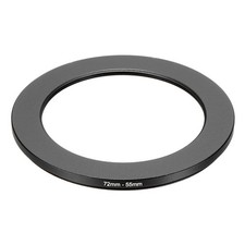 72mm Male 55mm Female Step Down Ring Adapter for ND IR DSLR Lenses, Black