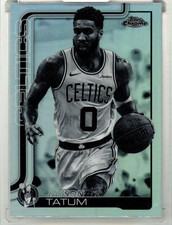 2025-26 Topps Chrome Basketball Jason Tatum #49 Base Refractors Negative Paralle