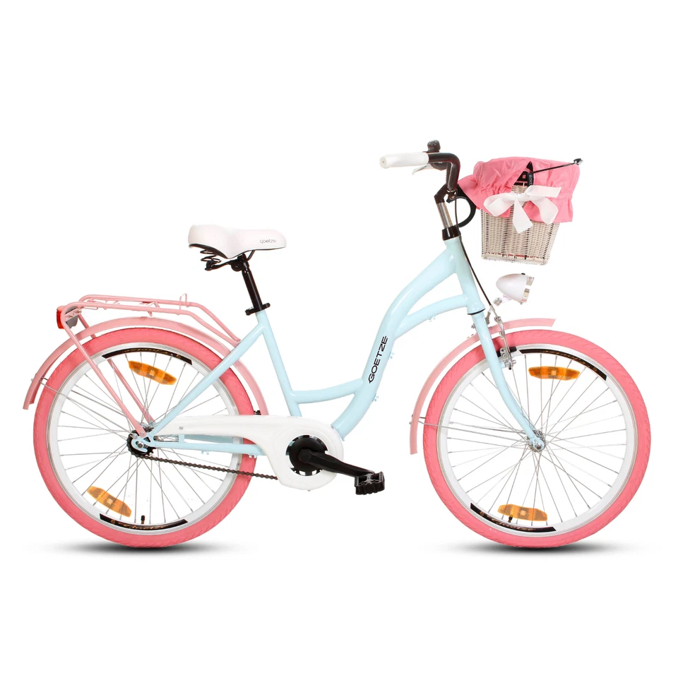 Goetze Style 24/14 Zoll Fahrrad, 1 Gang, V-Bremse, Mädchen-Citybike mit Korb! - Bild 3 von 4