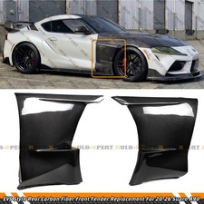 For 2020-26 Toyota GR Supra A90 EVS Style Carbon Fiber Front Fender Panel Cover