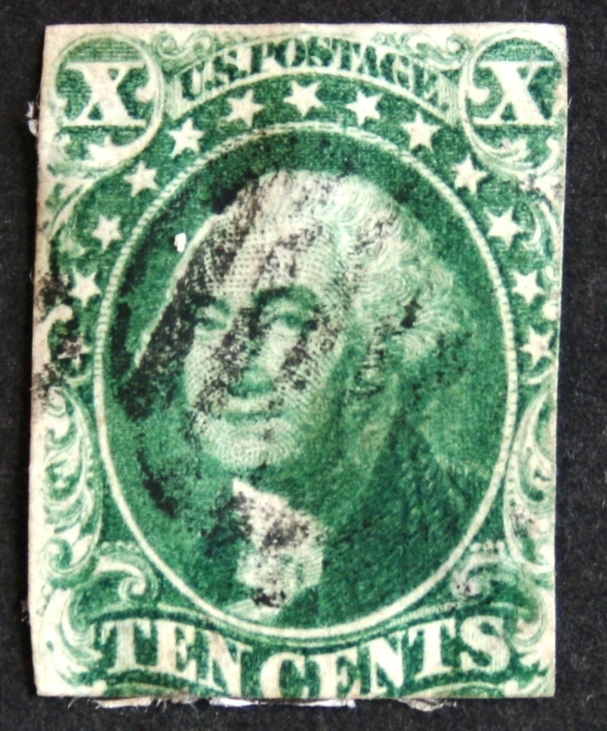 Green 10 Cent Denomination Used US Stamps (19th Century) for sale