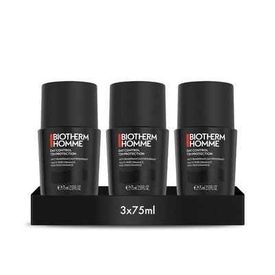 Biotherm Homme Day Control 72H Deo Roll-On, 72 75 g (3er Pack), Schwarz 