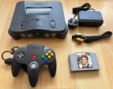 Nintendo 64 N64 Console Bundle & James Bond Goldeneye 007, VGC / Collector Pal