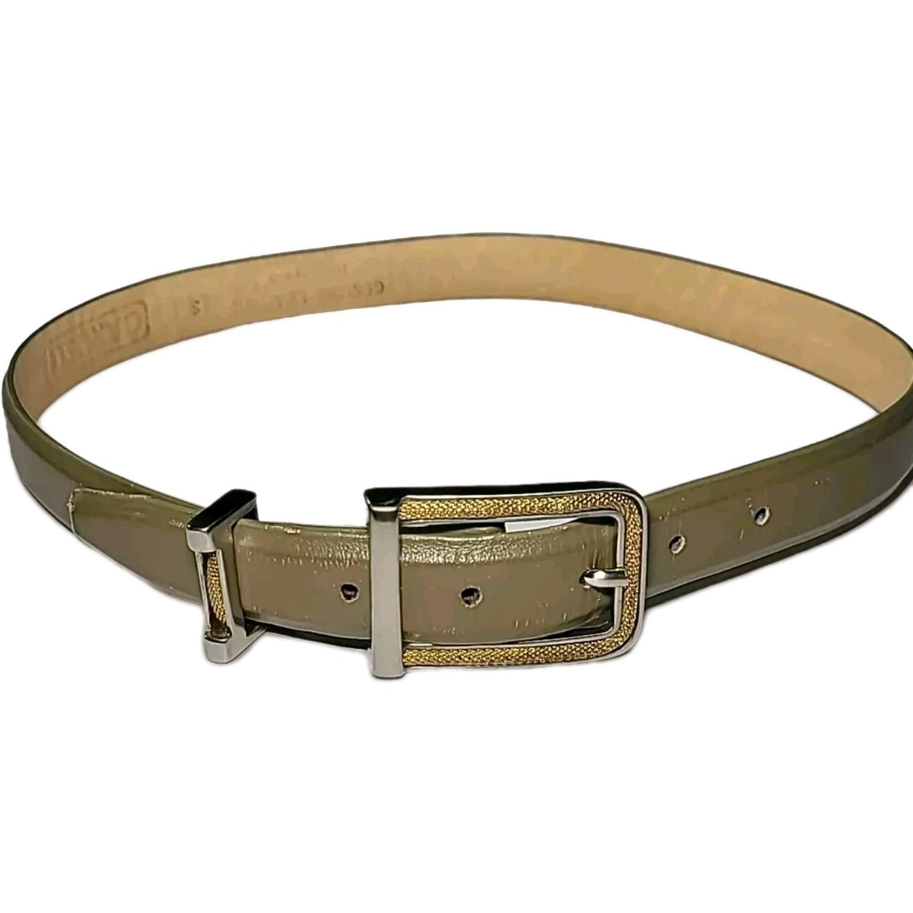 Women's Tan Leather Belt Made in Italy - Carlisle Size Small 28