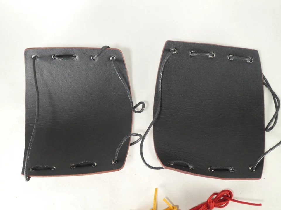 Hand Crafted Leather Cuffs Celtic Pattern Cosplay Archery - Image 3 of 4