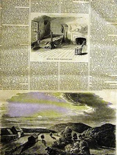 GENERAL JACKSON'S DUEL w DICKINSON 1859 Antique Engraving Print Matted w TEXT