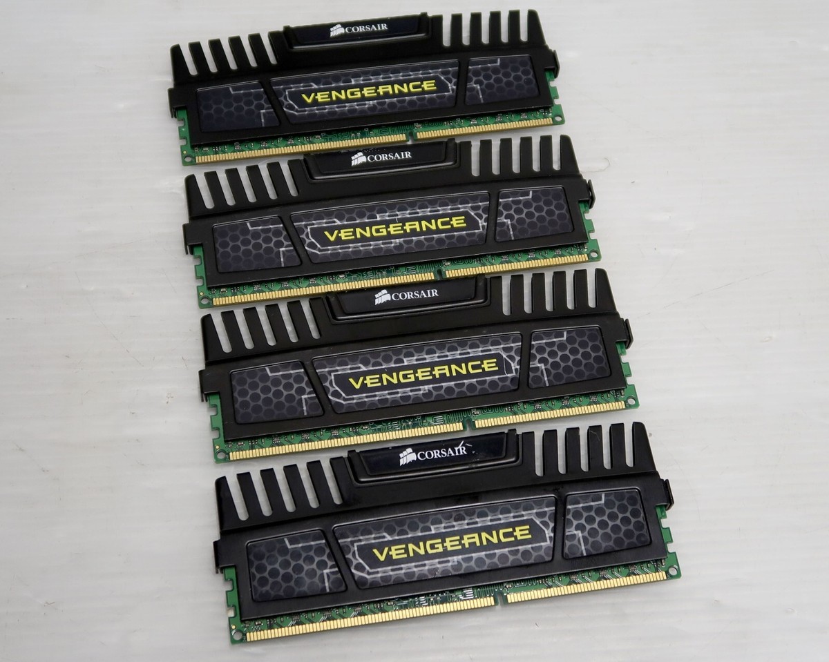 16GB (4x4GB) DDR3, PC3-12800, 1600MHz, CORSAIR VENGEANCE