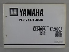 Parts Catalog Yamaha Generator EF2400A / EF2800A Stand 11/1984