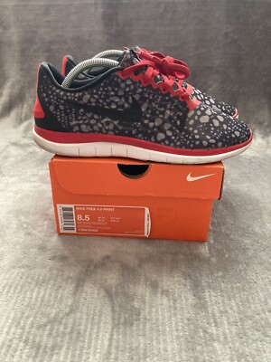 Nike Free Run Safari Print Running Shoe Mens Black Cool