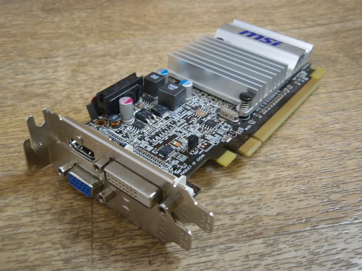 R5450 MD1GD3H LP Split MSI ATI Radeon HD 5450 1GB 64 Bit Video Graphics Card