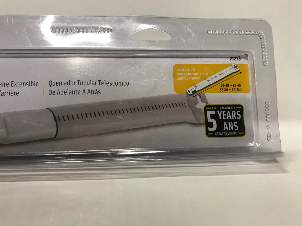 Nuevo quemador de tubo de 13-18 pulgadas Grill Pro ajuste universal extensible delantero hacia atrás Foto 3 de 4