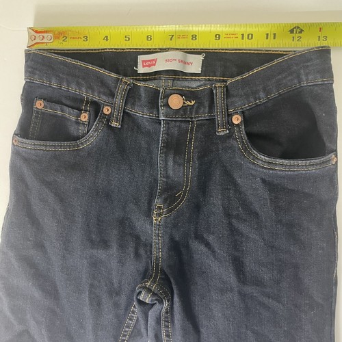 Levi's Jeans Boys Jeans Size 14 Reg 27x27 Stretch Denim 510 Skinny - Picture 5 of 7