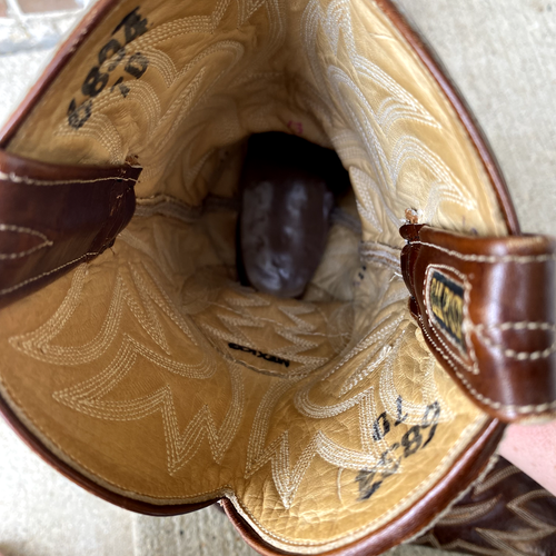 Vintage Dan Post Men's Brown Western Cowboy Boots - Picture 15 of 20