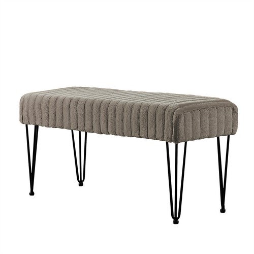 Super Soft Mink Faux Fur Ottoman Stylish Foot Rest & Vanity Bench Living Room - Picture 255 of 281